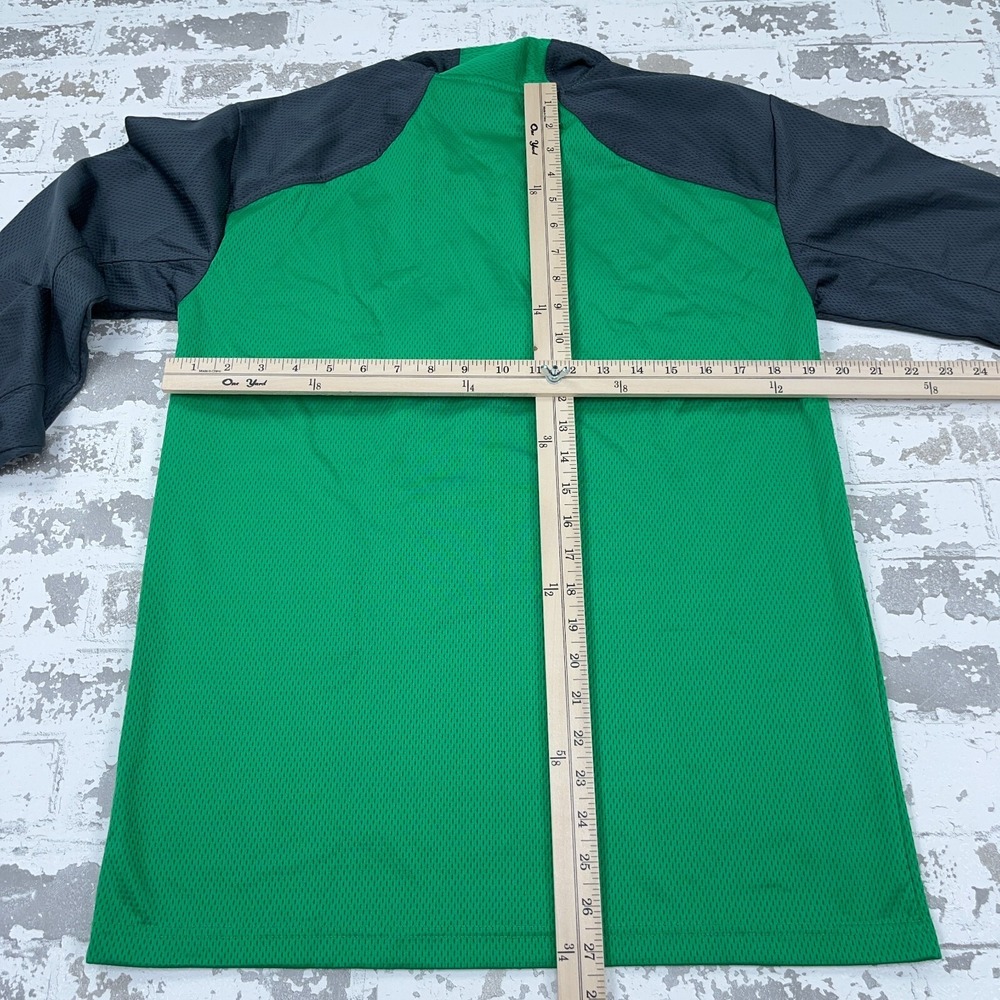 Marshall Thundering Herd Pullover Men Medium Green Gray Quarter Zip Performance - Picture 7 of 11